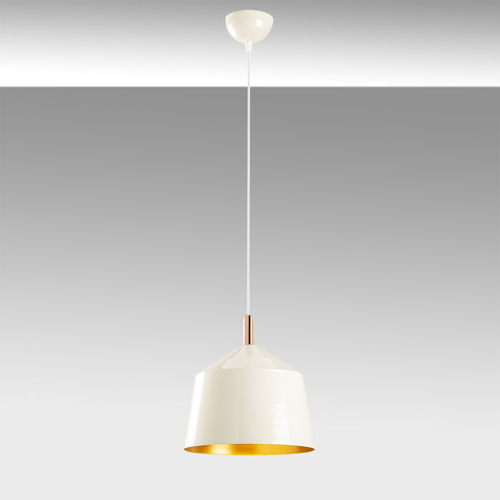 Opviq Lámpara de araña Sağlam - 3725 Blanco, Dorado y Cobre